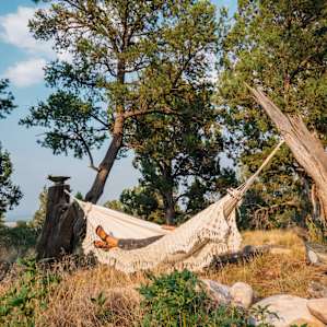 The most comfortable of hammocks was waiting in the front yard