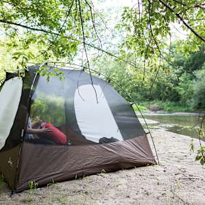 tent forest people