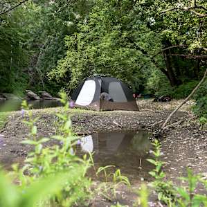 Camping nirvana.