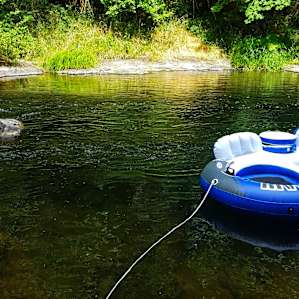 Swimming hole. Just a walk away.