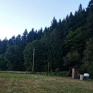Star gazing field across the campsite.