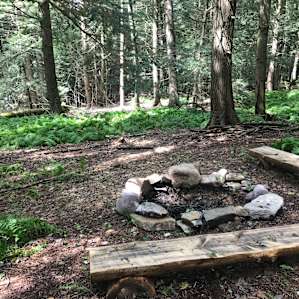 Awesome fire pit and benches
