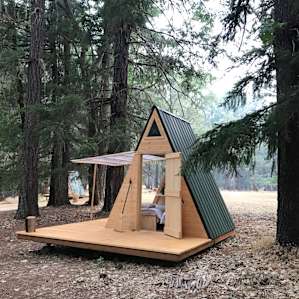 Star A-Frame Tiny Cabin