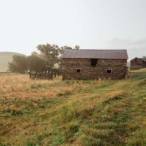 Hay loft in 1880 Stone Barn in Mont