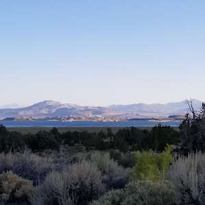 Expansive lake view camping