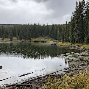 The lake just after a summer storm came through