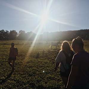 Camping is better with a few pals (and farm friends!)