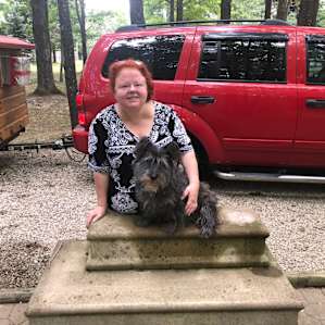 Natalie and Xena, the world's greatest cairn terrier known to man and possibly, the universe.
