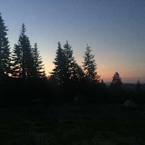 Sunrise view from my tent