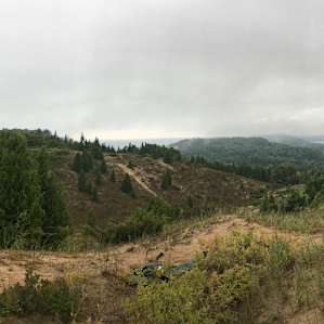 This photo overlooks the camp site location