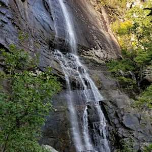Great waterfalls viewing within 30 minutes drive at Chimney Rock State Park