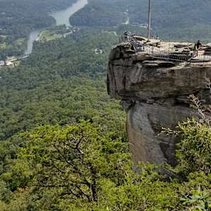 View from the "Opera Room" at Chimney Rock State Park