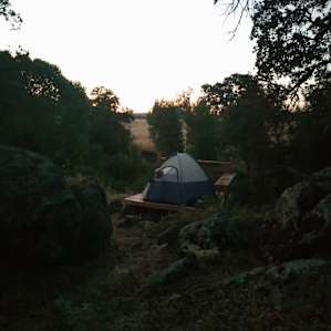 Designated platform for the tent