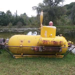 Me as the submarine captain!