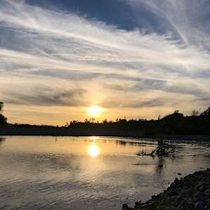 Sunset at the river