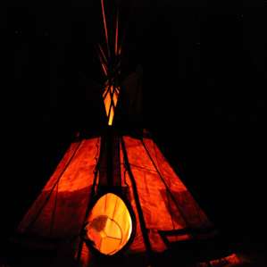 #1 Native Am. RedtailedHawk Teepee