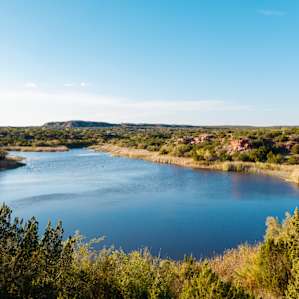 View of Big Pond from the Group Camping Area within the Equestrian Camprground
