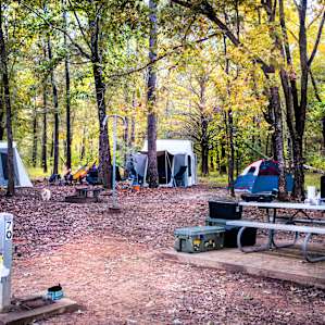 Site 70 is very spacious and was great for our group trip! Site 71 connects with a small walking path which was also part of our "home base" for this trip!