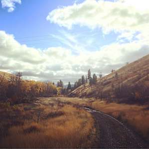 The drive on my way out back home into civilization!
