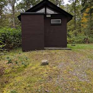 Pit toilet.