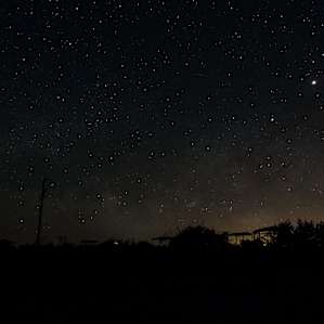 Beautiful night skies at Seminole Canyon State Park campground.