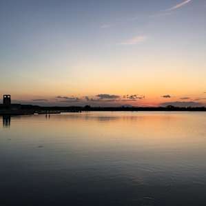 Bottomless Lakes State Park sunset.