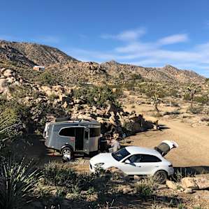 Perfect private spot for our Airstream Basecamp.