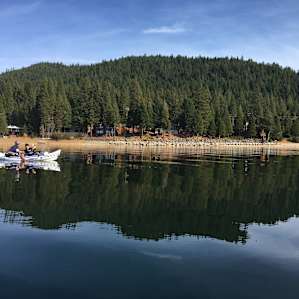 Kayaking on the lake