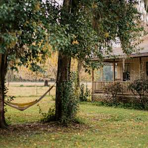 Front porch of the hosts home. Visible from the road.