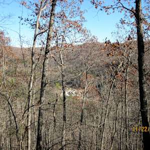 Overlook of the trout hatchery 400 ft below!