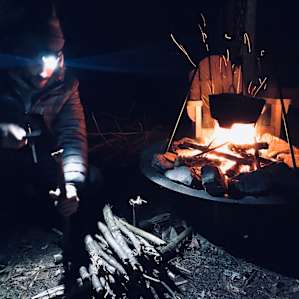 Preparing fire wood