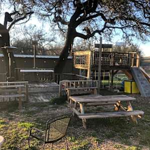 the entertainment/eating area