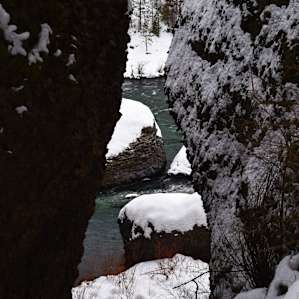 The Spokane River off the trail