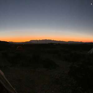 Sunrise from my campsite.
