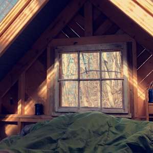 Bedroom loft with lanterns and fairy lights :)