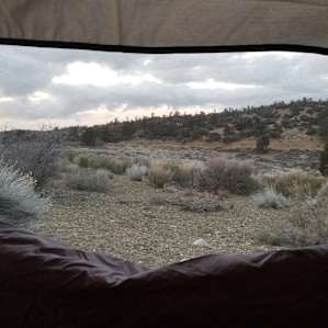 Our view from the tent.