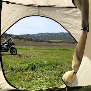 Fantastic view from my tent. VERY peaceful!
