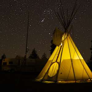 Zero light pollution out here! Perfect for stargazing.