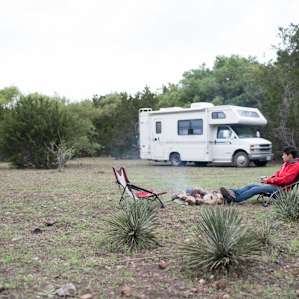 Although we camped in our tent, we were happy to see that our RV was able to make the bumpy journey to the campsite