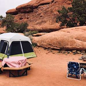 View of the Needles Campsites