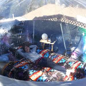 Awesome Bubble Tent Under The Sky!