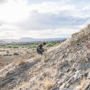 We found so many cool fossils on the hills