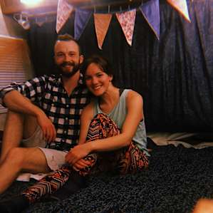 We loved how cute the camper was set up!