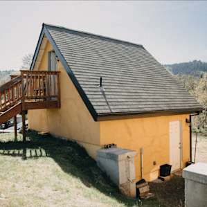 The loft and garage.