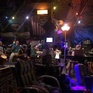 Musician friends stop by and live music just happens!!