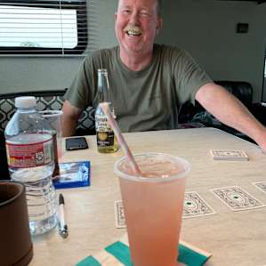 Card games and cocktails with the hubby!