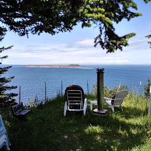 View from the deck of the bunker.