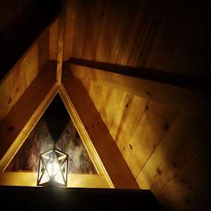 Sun Tiny A-Frame Cabin