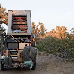Set up shop with you van or overland set up.