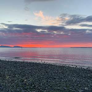Sunsets on Orcas Island are unreal. This was a short drive (less than 3 minutes) from the property.